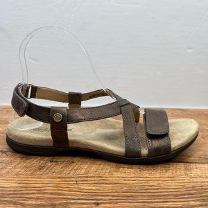 Brown Leather Women Sandals